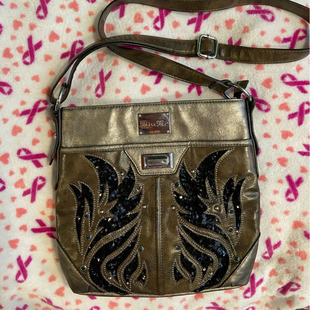 Miss Me purse Angel Wings bling